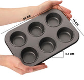 SR Traders 3 in 1 Baking Set - Non Stick Carbon Steel Cake Pan, Bread Loaf Pan & Muffin Tray