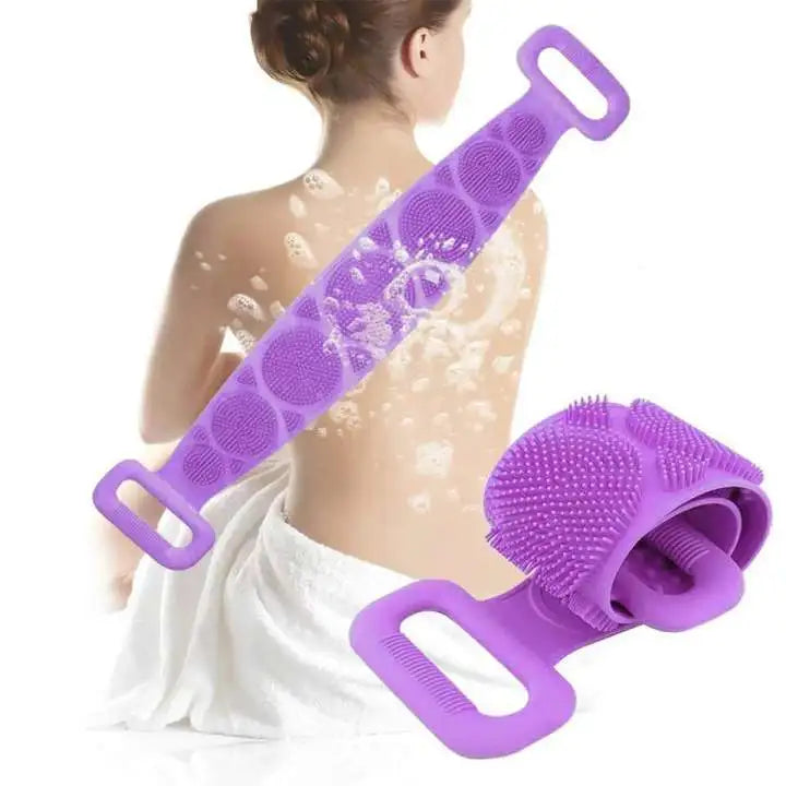 Double Side Bath Towel Scrubber (random Color