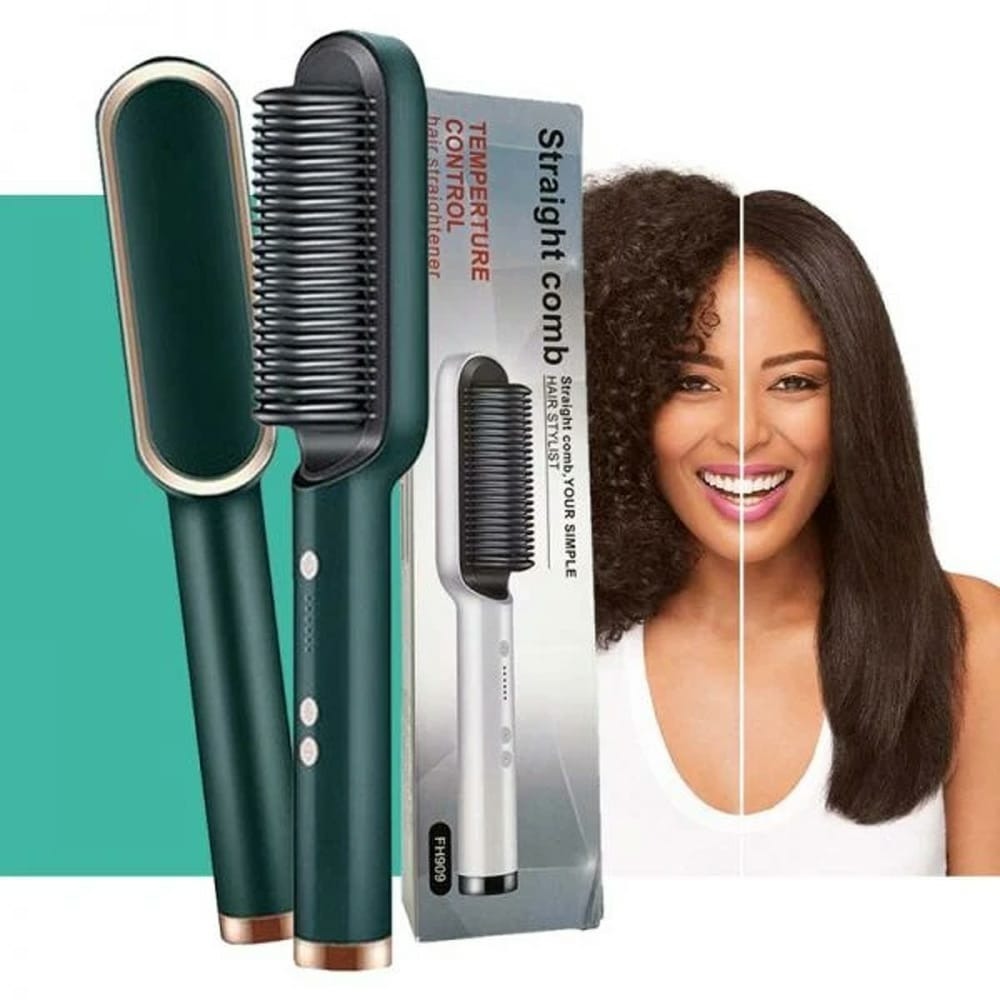 Electric 2‑in‑1 Straightener & Curler
