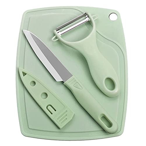 3-in-1 Kitchen Knife Set with Cutting Board & Peeler | Stainless Steel
